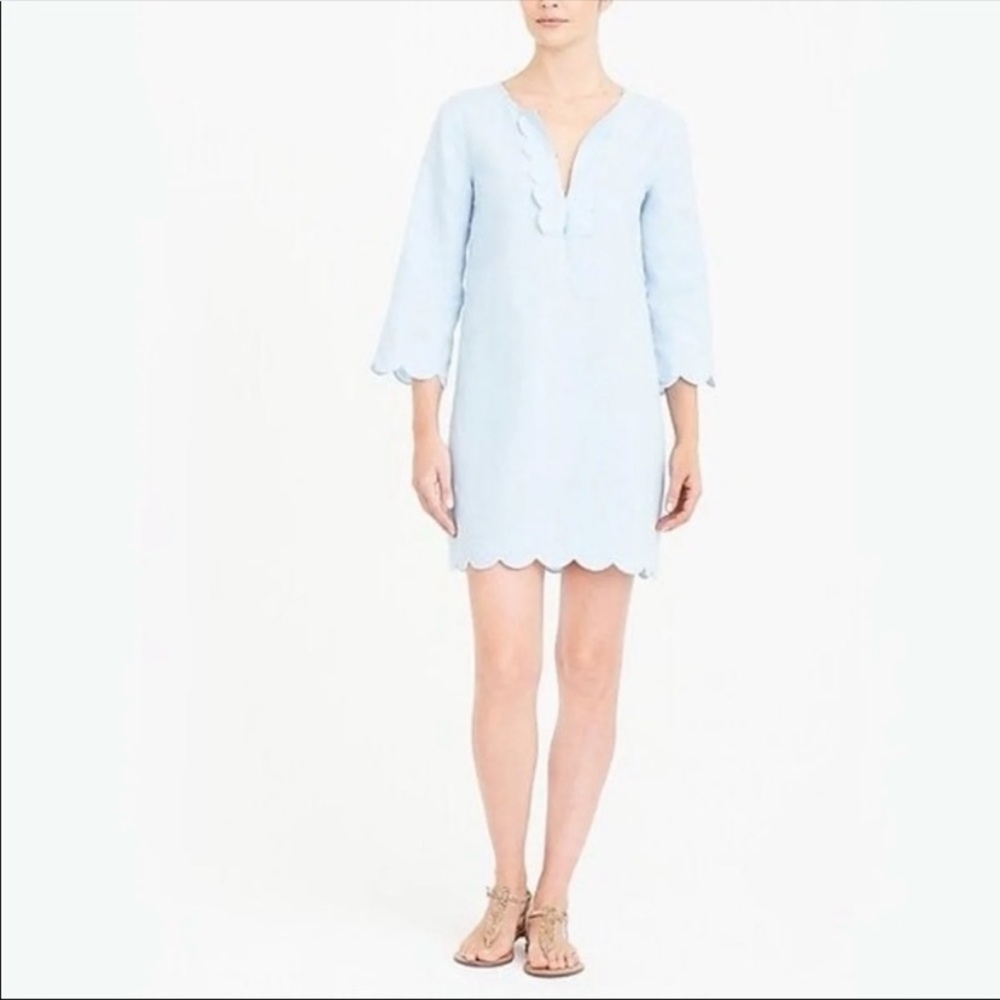J Crew Scalloped Swim Coverup